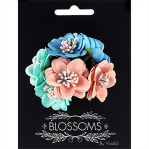 35mm Fabric Flowers with Stamens